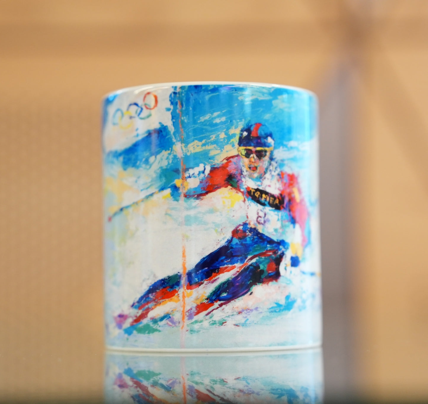 Leroy Neiman Coffee Mug Skier
