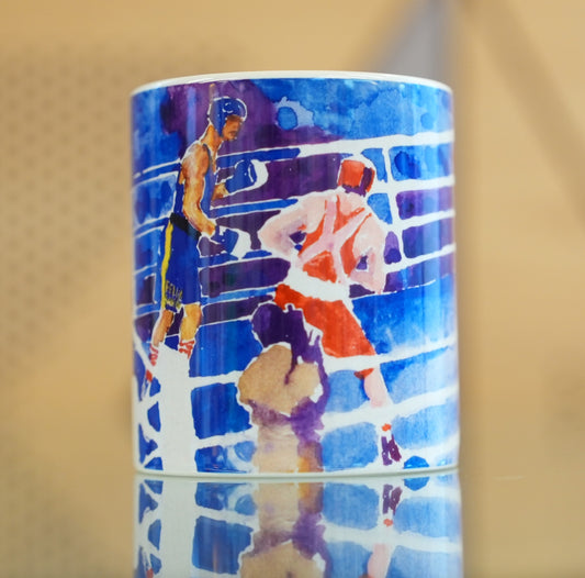 Leroy Neiman Coffee Mug Boxing