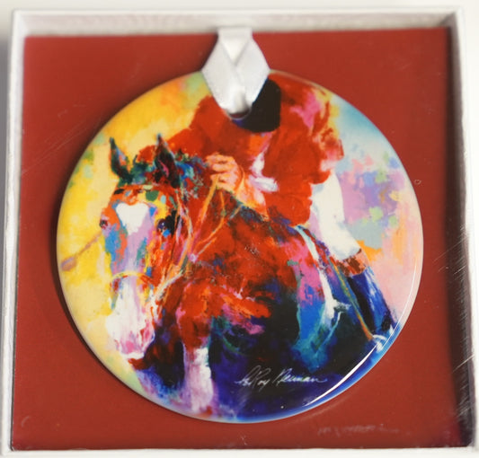 Leroy Neiman Porcelain Ornament Equestrian