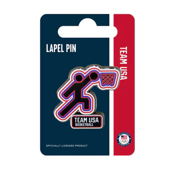 Lapel Pin Pictogram Basketball