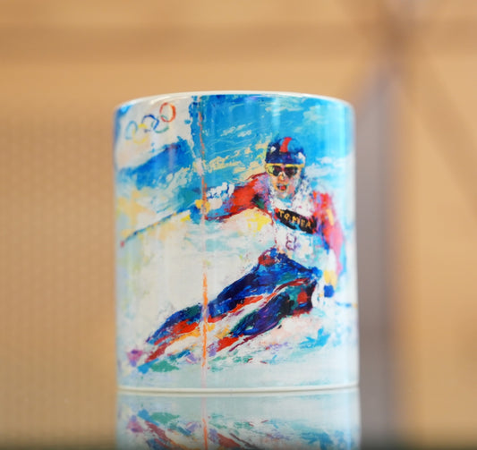 Leroy Neiman Coffee Mug Skier